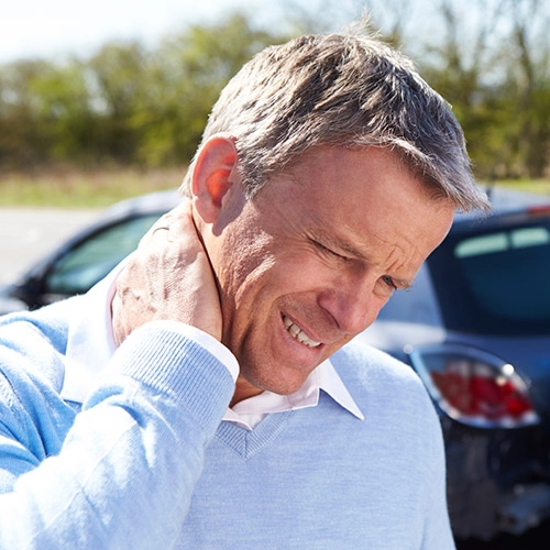 Chiropractic Silver Spring MD Man With Whiplash Neck Pain